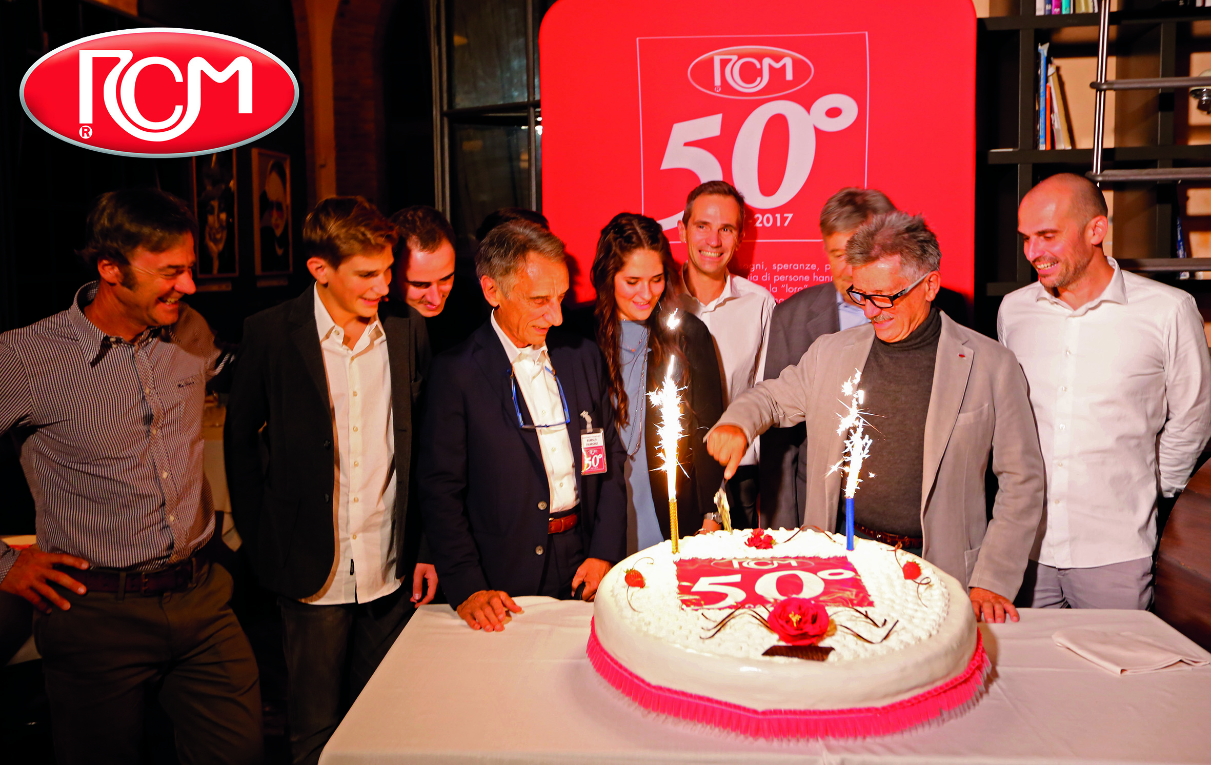50 taglio torta logo